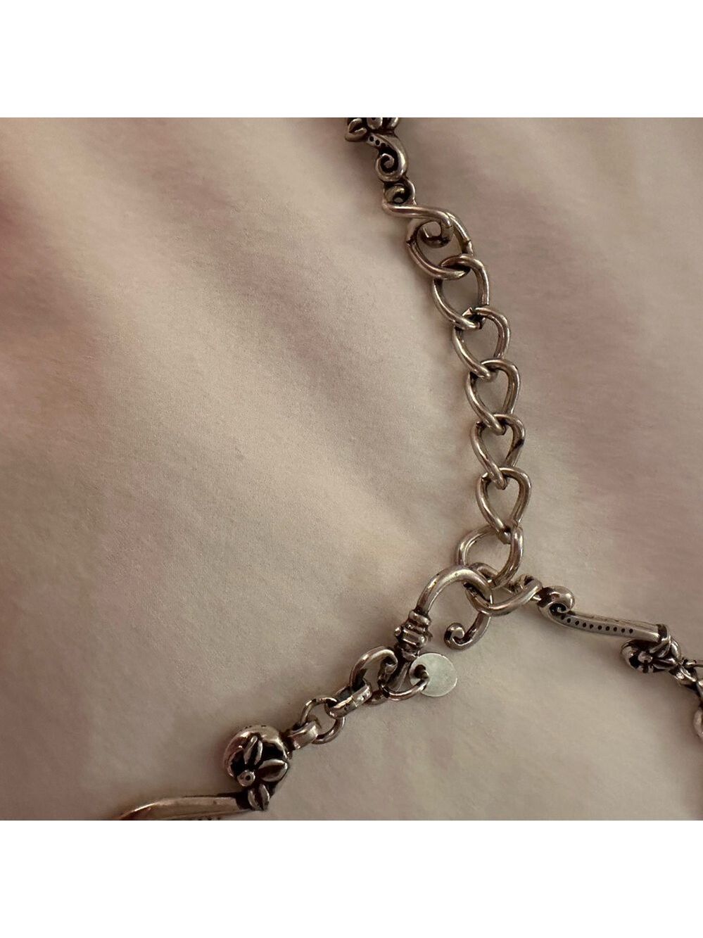 Silver chain belt adjustable - Picture 3 of 6